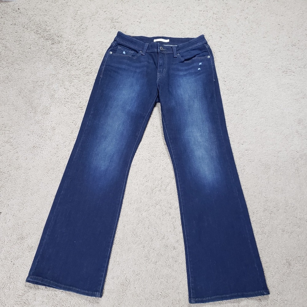 Levis Jeans Womens 30 (29x30) Blue 529 Curvy Bootcut Stretch Denim Boho Casual